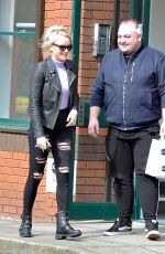 KATIE MCGLYNN Leaves KSL Hair Transplant Clinic in Manchester 04/07/2019
