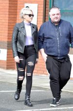 KATIE MCGLYNN Leaves KSL Hair Transplant Clinic in Manchester 04/07/2019