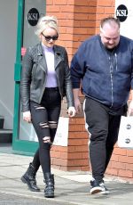 KATIE MCGLYNN Leaves KSL Hair Transplant Clinic in Manchester 04/07/2019