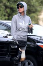 KATY PERRY Arrives at a Friend