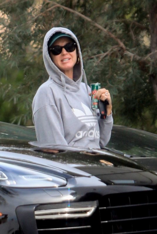 KATY PERRY Arrives at a Friend’s House in West Hollywood 04/08/2019
