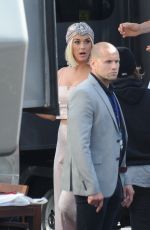 KATY PERRY Arrives at American Idol in Los Angeles 04/28/2019