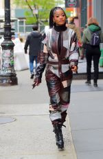 KEKE PALMER Out and About in New York 04/18/2019