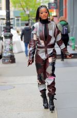 KEKE PALMER Out and About in New York 04/18/2019