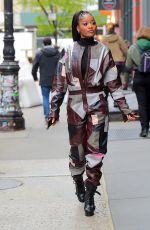 KEKE PALMER Out and About in New York 04/18/2019