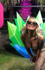 KELLI BERGLUND at Coachella - Instagram Pictures, April 2019