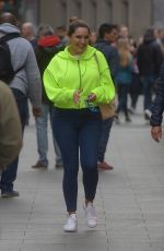 KELLY BROOK Arrives at Global Radio in London 04/23/2019