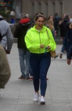 KELLY BROOK Arrives at Global Radio in London 04/23/2019
