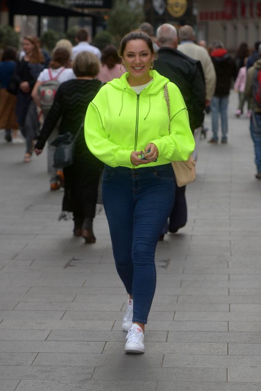 KELLY BROOK Arrives at Global Radio in London 04/23/2019