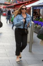 KELLY BROOK Arrives at Global Radio in London 04/26/2019