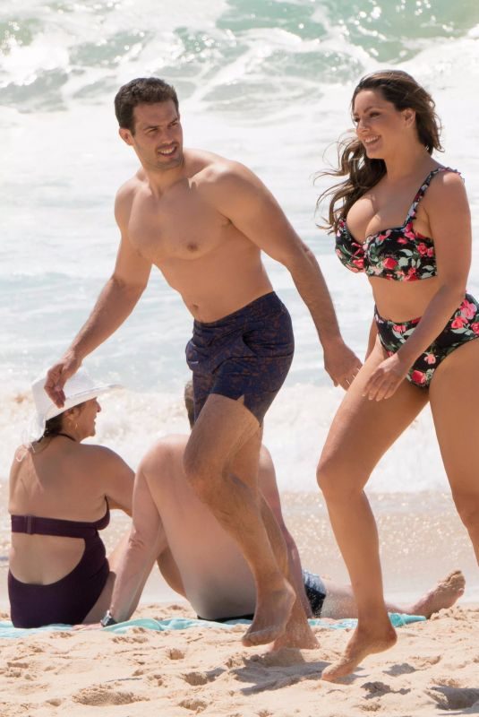 KELLY BROOK in Bikini at a Beach in Portugal 04/23/2019