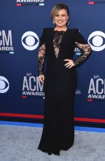 KELLY CLARKSON at 2019 Academy of Country Music Awards in Las Vegas 04/07/2019
