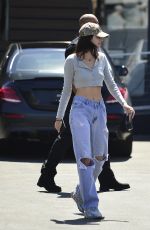 KENDALL JENNER in Ripped Denim Out Shopping in Los Angeles 04/01/2019