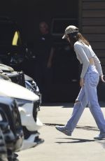 KENDALL JENNER in Ripped Denim Out Shopping in Los Angeles 04/01/2019