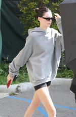 KENDALL JENNER in Shorts Heading to a Gym in Hollywood 04/06/2019