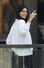 KENDALL JENNER on the Balcony of Her Hotel in Sydney 04/04/2019