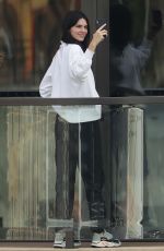 KENDALL JENNER on the Balcony of Her Hotel in Sydney 04/04/2019