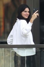 KENDALL JENNER on the Balcony of Her Hotel in Sydney 04/04/2019
