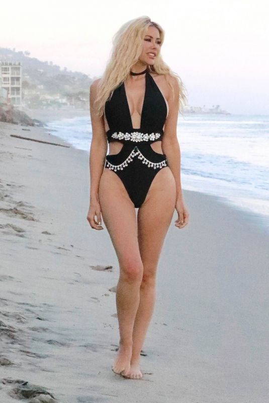 KENNEDY SUMMERS in Swimsuit at a Beach in Malibu 04/23/2019