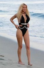 KENNEDY SUMMERS in Swimsuit at a Beach in Malibu 04/23/2019