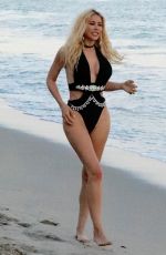 KENNEDY SUMMERS in Swimsuit at a Beach in Malibu 04/23/2019