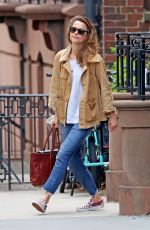 KERI RUSSELL Out in New York 04/22/2019