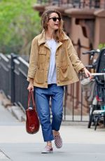 KERI RUSSELL Out in New York 04/22/2019