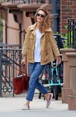 KERI RUSSELL Out in New York 04/22/2019