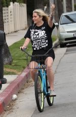 KESHA Riding a Bike Out in Venice Beach 04/29/2019