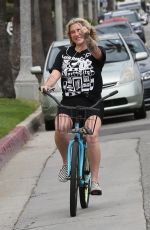 KESHA Riding a Bike Out in Venice Beach 04/29/2019