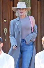 KHLOE KARDASHIAN at a Church Service in Calabasas 03/31/2019
