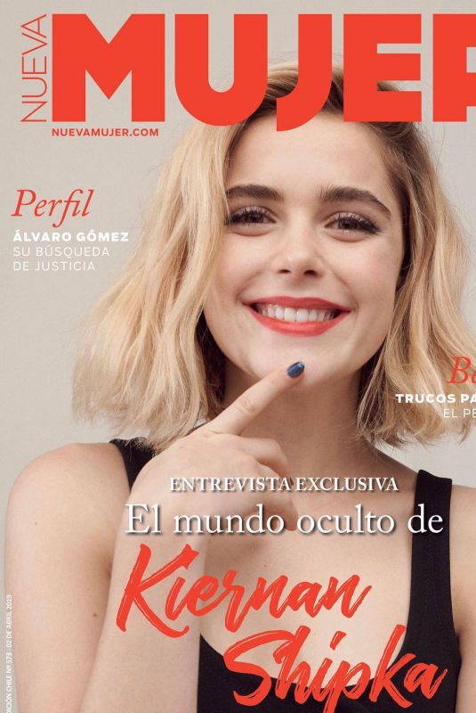 KIERNAN SHIPKA on the Cover of in Nueva Mujer Magazine, April 2019