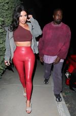 KIM KARDASHIAN and Kanye West Leaves Travis Scott
