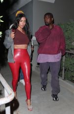 KIM KARDASHIAN and Kanye West Leaves Travis Scott