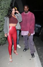 KIM KARDASHIAN and Kanye West Leaves Travis Scott