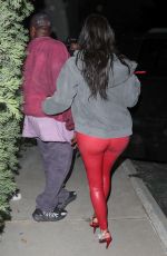 KIM KARDASHIAN and Kanye West Leaves Travis Scott