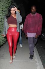 KIM KARDASHIAN and Kanye West Leaves Travis Scott