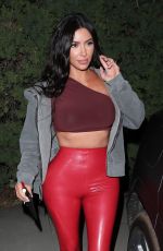KIM KARDASHIAN and Kanye West Leaves Travis Scott