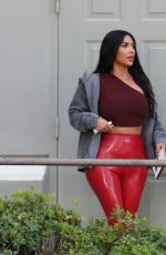 KIM KARDASHIAN Arrives at Travis Scott