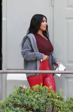 KIM KARDASHIAN Arrives at Travis Scott