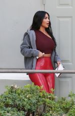 KIM KARDASHIAN Arrives at Travis Scott