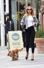 KIMBERLEY GARNER Out With Her Dog in London 04/24/2019