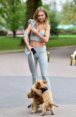 KIMBERLEY GARNER Working Out in Battersea Park in London 04/24/2019