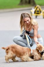 KIMBERLEY GARNER Working Out in Battersea Park in London 04/24/2019
