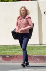 KRISTEN BELL Heading to a Gym in Los Angeles 04/23/2019