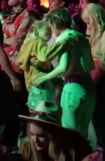 KRISTEN STEWAR and SARA DINKIN Kisses at Coachella in Indio 04/12/2019