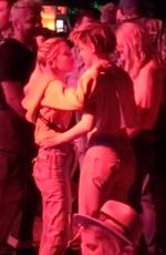 KRISTEN STEWAR and SARA DINKIN Kisses at Coachella in Indio 04/12/2019