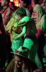 KRISTEN STEWAR and SARA DINKIN Kisses at Coachella in Indio 04/12/2019