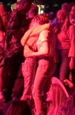 KRISTEN STEWAR and SARA DINKIN Kisses at Coachella in Indio 04/12/2019