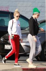 KRISTEN STEWART and SARA DINKIN Arrives at a Nail Salon in Los Angeles 04/20/2019